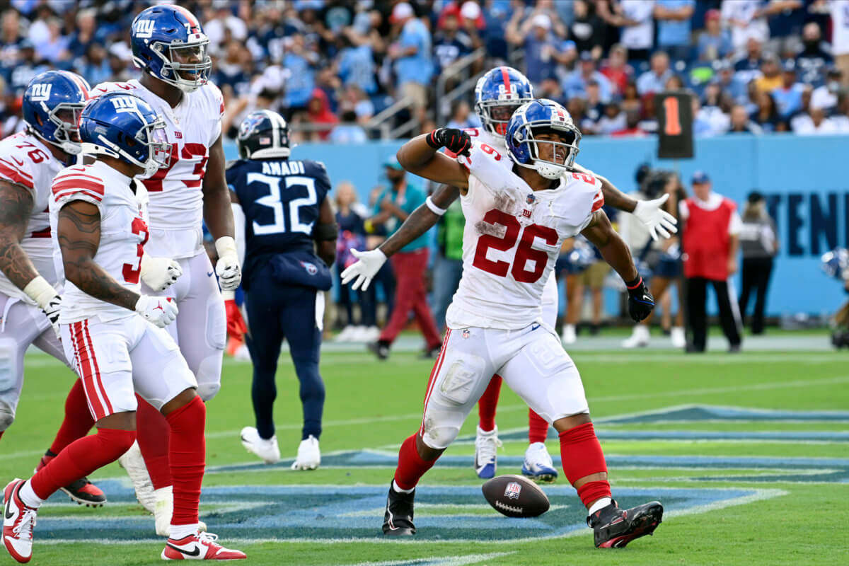 Saquon Barkley Giants Titans