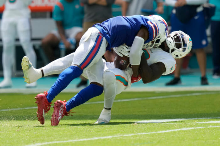 3 key takeaways from the Buffalo Bills loss to Dolphins: Josh Allen shines but injuries mount 2 Jaquan Johnson Buffalo Bills