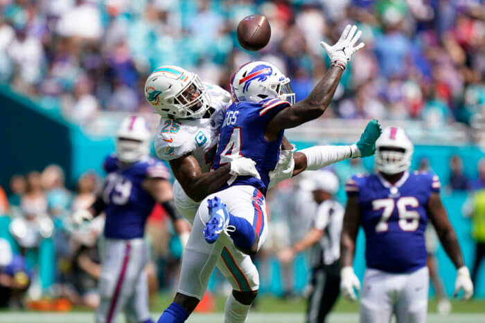 Stefon Diggs and the Bills lost a battle with the Miami Dolphins