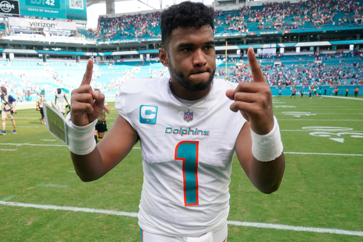 Tua Tagovailoa leads the Dolphins against the Bengals on Thursday Night Footbal