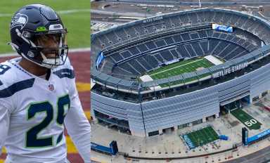 Current New York Jet D.J. Reed, as a member of the Seattle Seahawks.