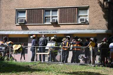 Dramatic rescue in Brooklyn high-rise fire