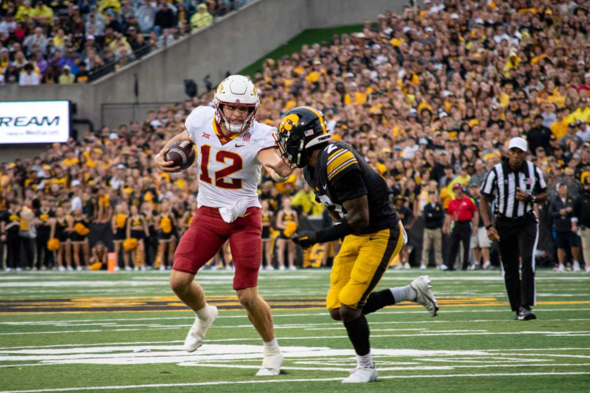 Hunter Dekkers and Iowa State beat Iowa last week