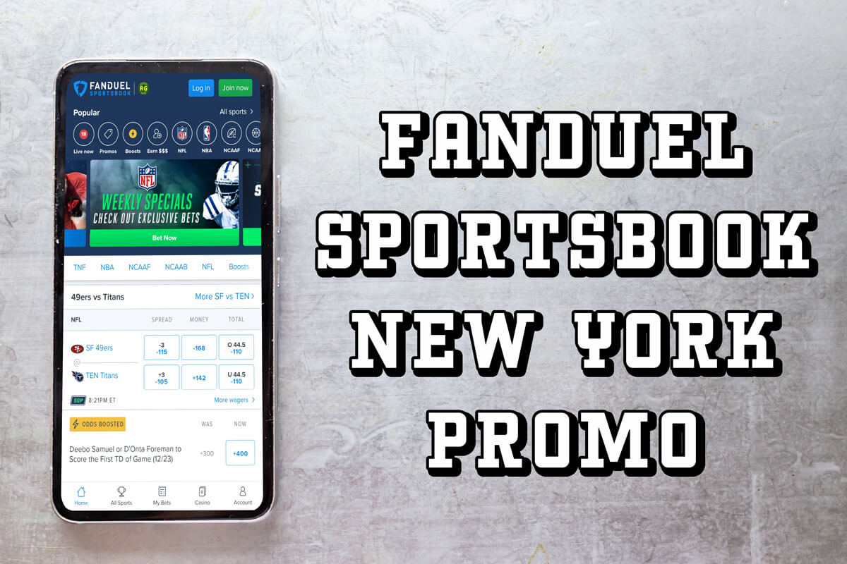 FanDuel Sportsbook NY promo 1k bet insurance for CowboysGiants MNF