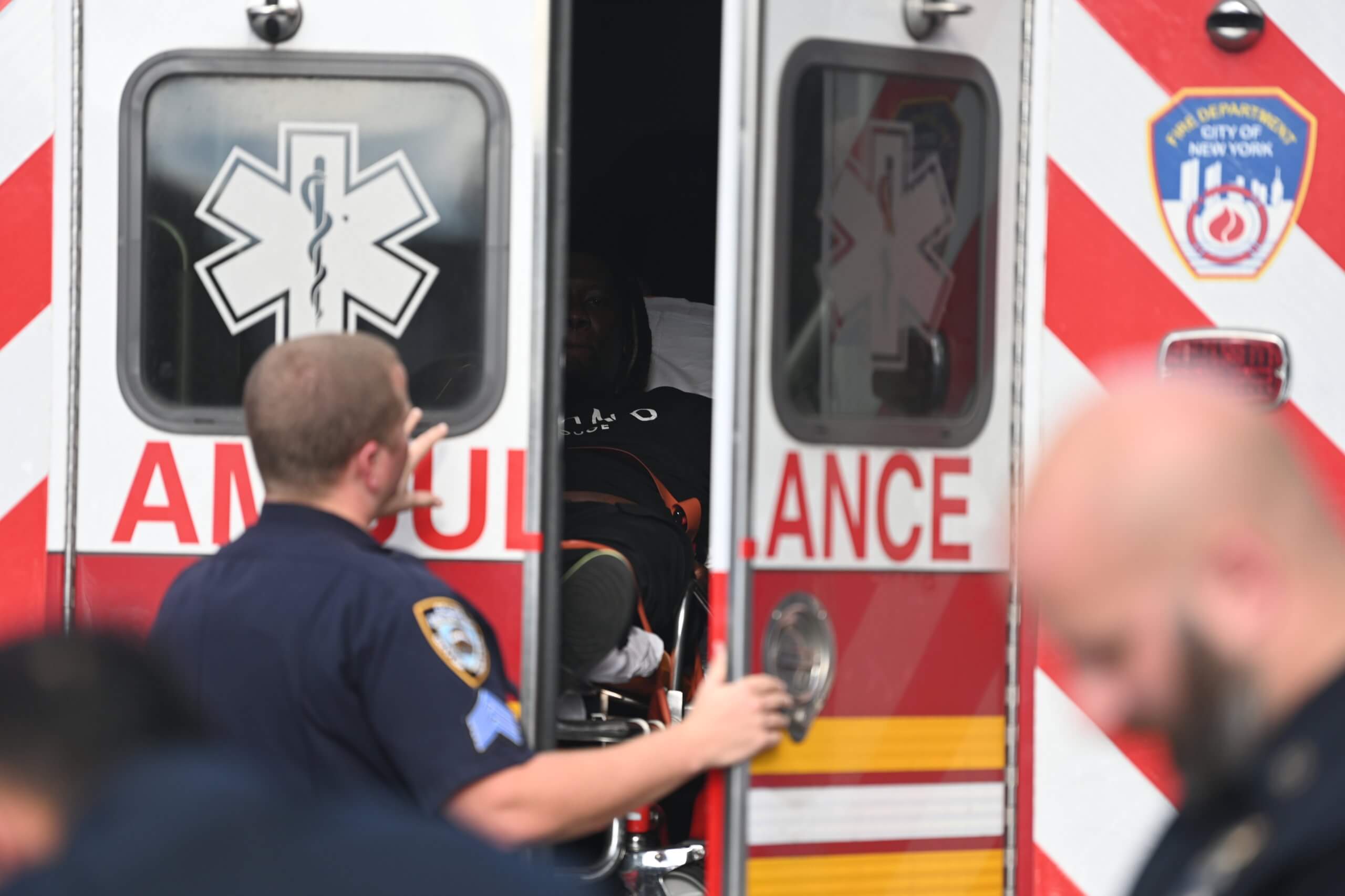 Victim in Ambulance
