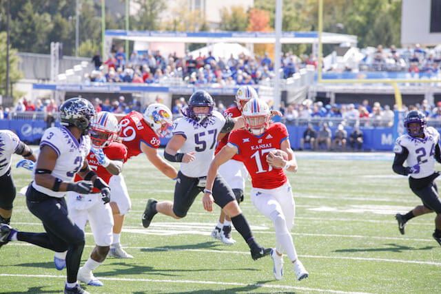 Kansas Quarterback Jason Bean