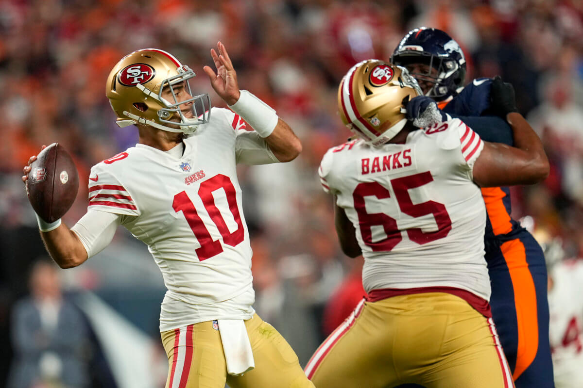 Jimmy Garoppolo and the 49ers take on the Rams