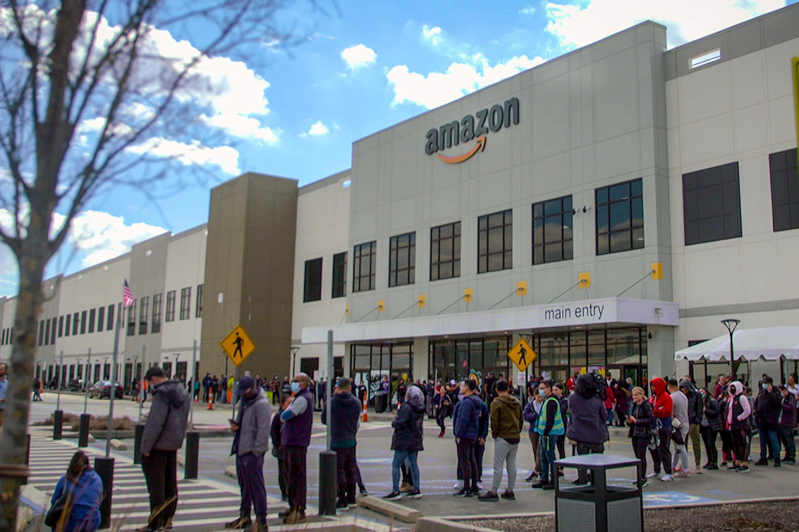 Amazon suspends at least 50 workers after fire protest 2 Amazon protest