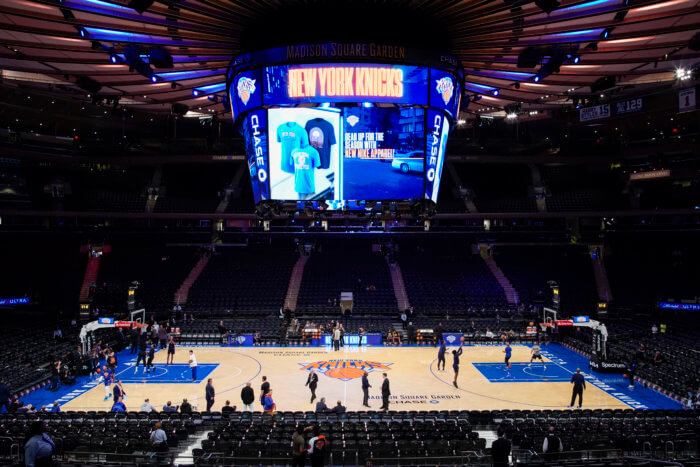 Madison Square Garden, home of the Knicks and Cam Reddish.