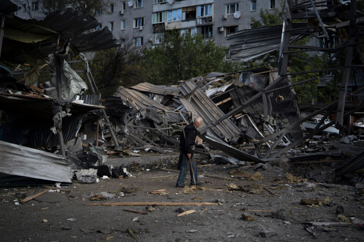 Zaporizhzhia, Ukraine after the latest round of missiles from Russia