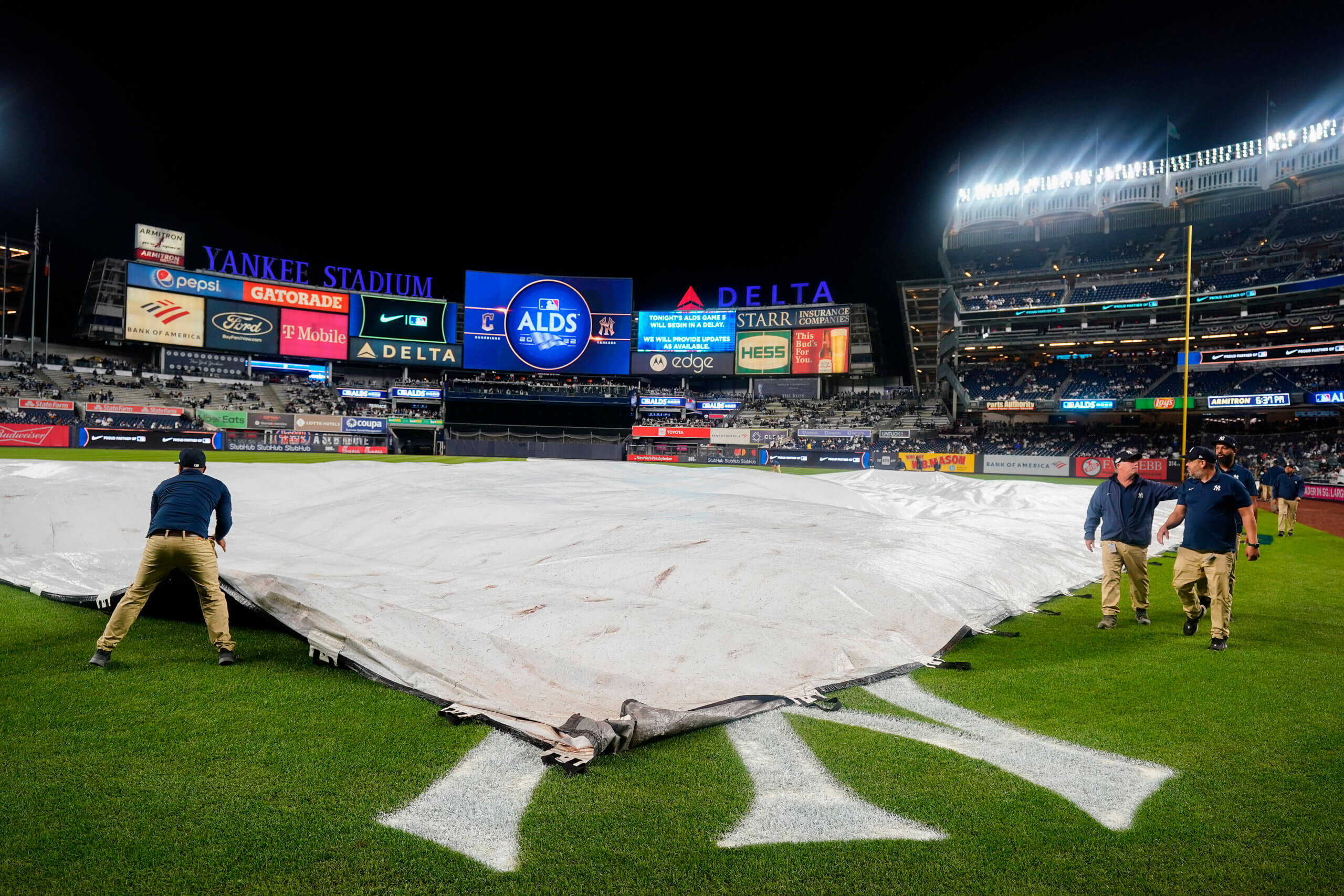Rain forces Yankees, Guardians to play Game 5 on Tuesday 2 Yankees