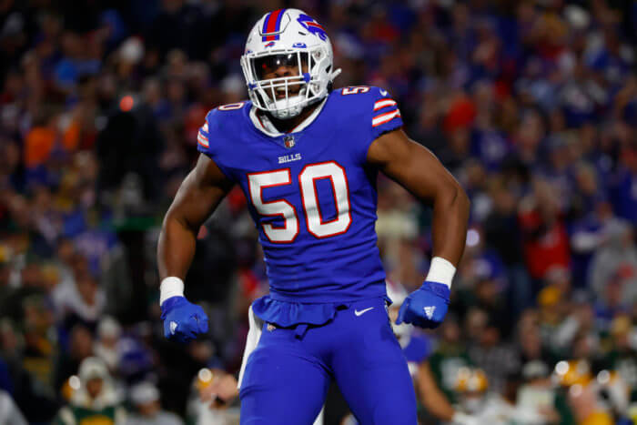 How will the Bills defense adjust without Von Miller going forward 4 Greg Rousseau was a stud for the Buffalo Bills on Sunday
