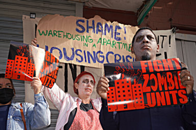 Eaten alive: NYC pols, tenants rally against ‘zombie apartments’ used to circumvent rent laws