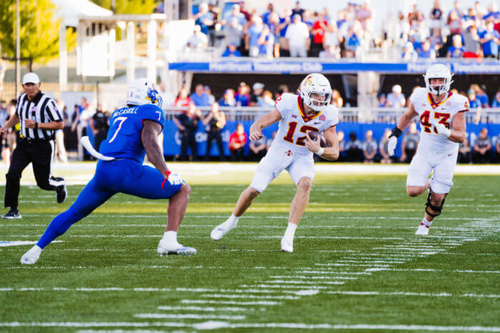 College Football: Iowa State vs #20 Kansas State: Week 6 preview, how to watch, more 3 Iowa State QB Hunter Dekkers