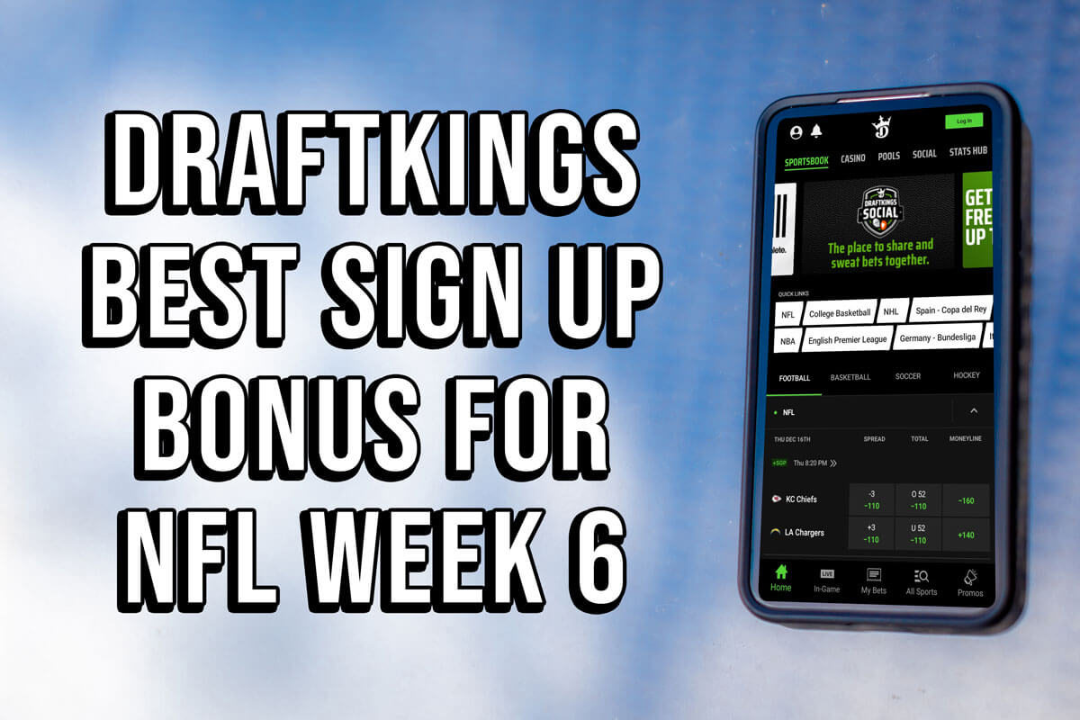 DraftKings Sportsbook promo code best sign up bonus for NFL Week 6 amNewYork