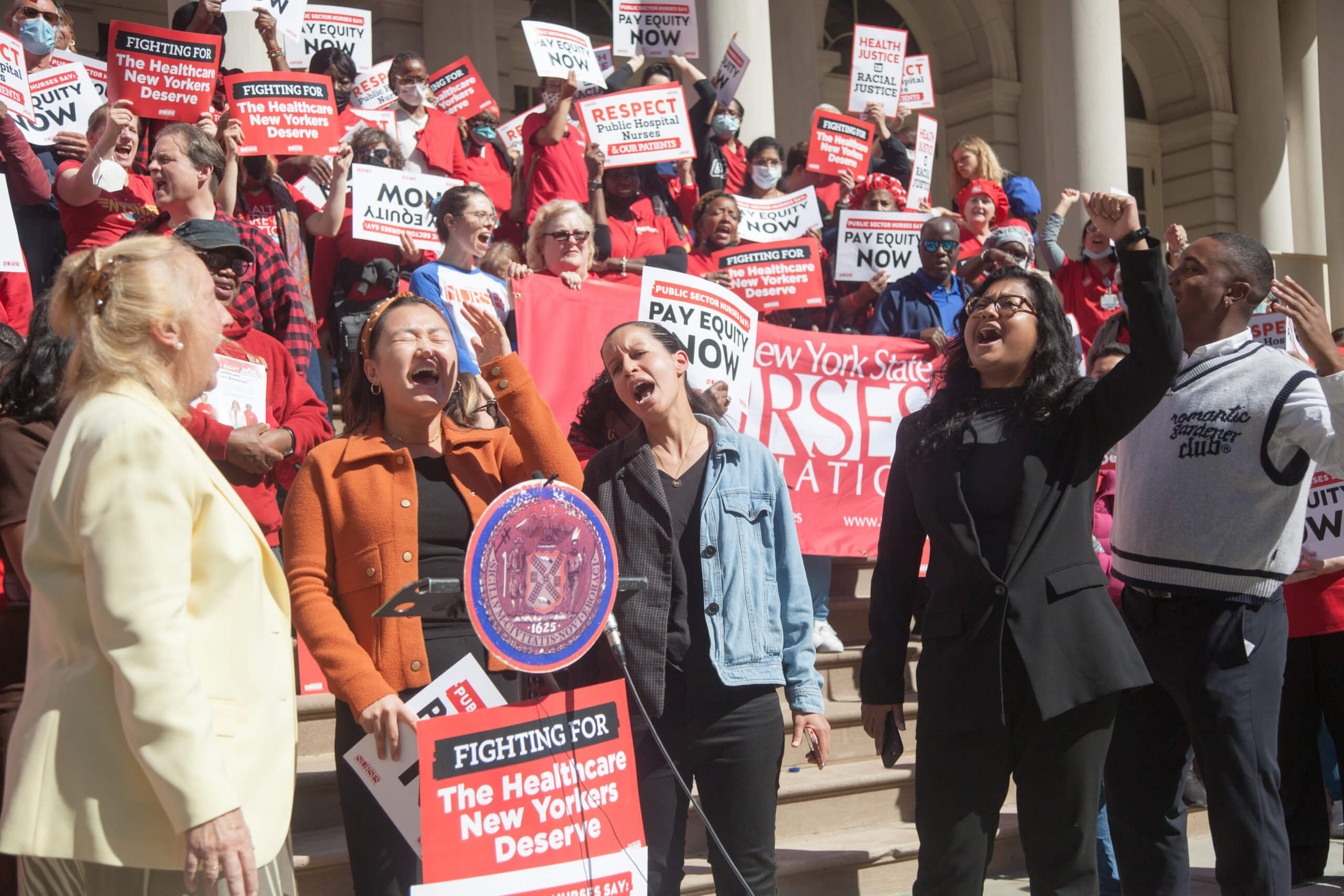 NYC public nurses declare fight for increased pay, staffing issues in upcoming contract 4