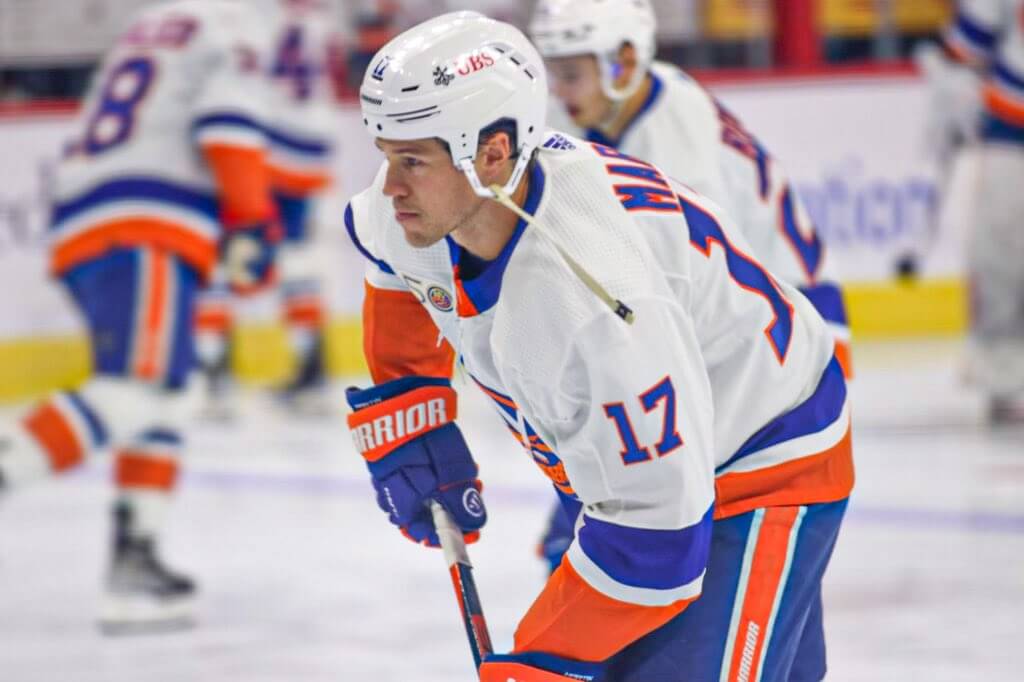 Cal Clutterbuck Casey Cizikas & Matt Martin New York Islanders