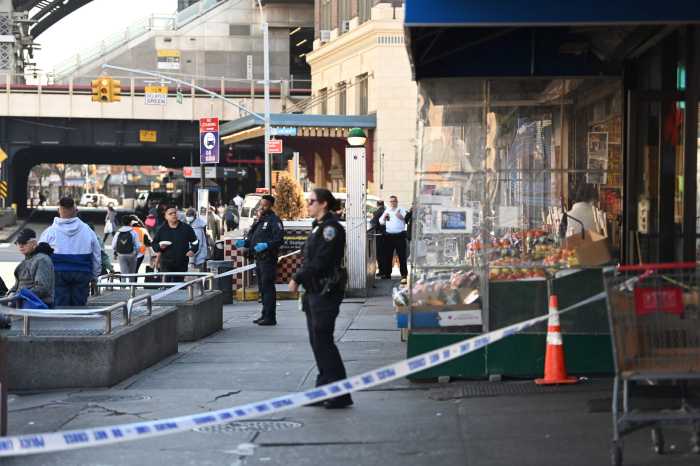Three people in Queens shot at deli near Jamaica LIRR station in broad daylight 4 Crime scene in Queens after three people shot at deli