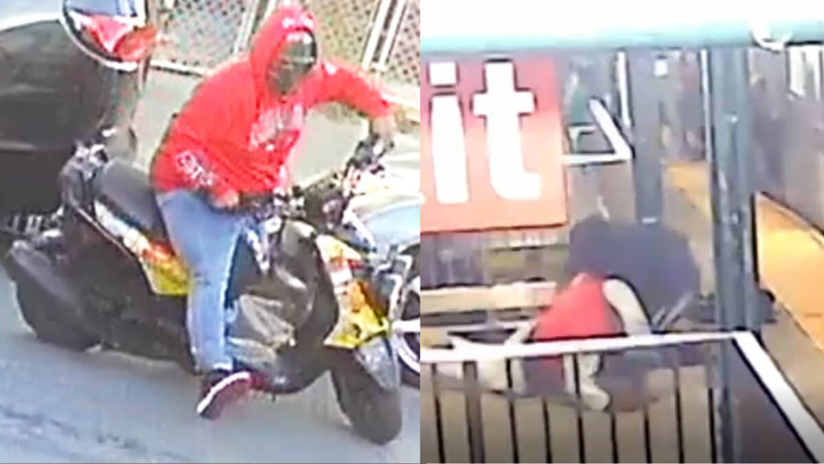 A side by side of two suspects wanted for two stabbings in Brooklyn and the Bronx