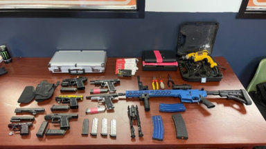 Ghost guns recovered from a Lower East Side apartment
