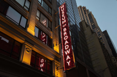 The exterior of the Museum of Broadway