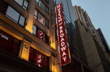 The exterior of the Museum of Broadway