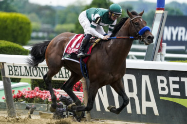 Flightline winning Metropolitan Mile at Belmont Park
