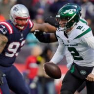 Jets latest quarterback rumors spell difficult start to 2023 offseason 22 Jets quarterback Zach Wilson runs under pressure from New England Patriots defensive end Lawrence Guy.