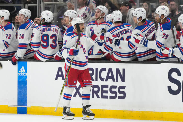 Trocheck, Halak lead Rangers to 4-1 win over Golden Knights