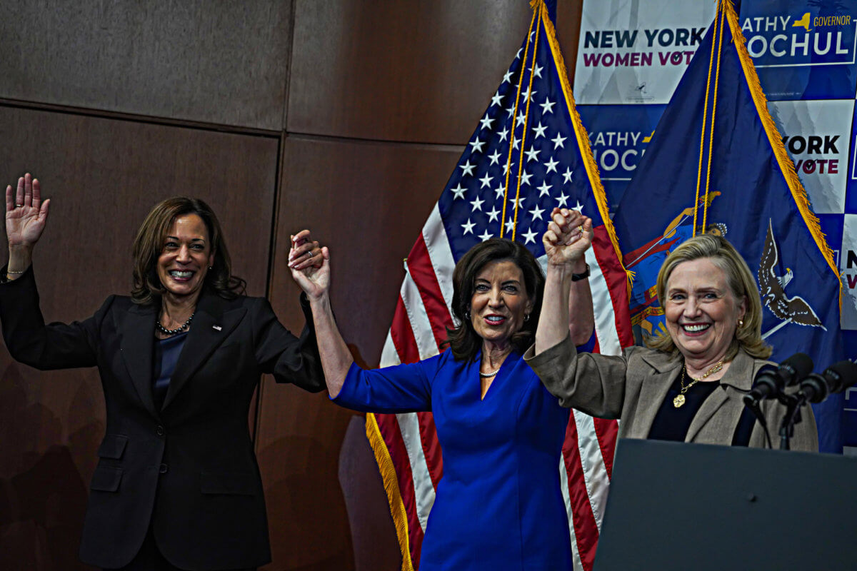 Vice President Harris, Hillary Clinton back Governor Hochul at uptown