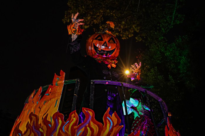 A participant of the Village Halloween Parade