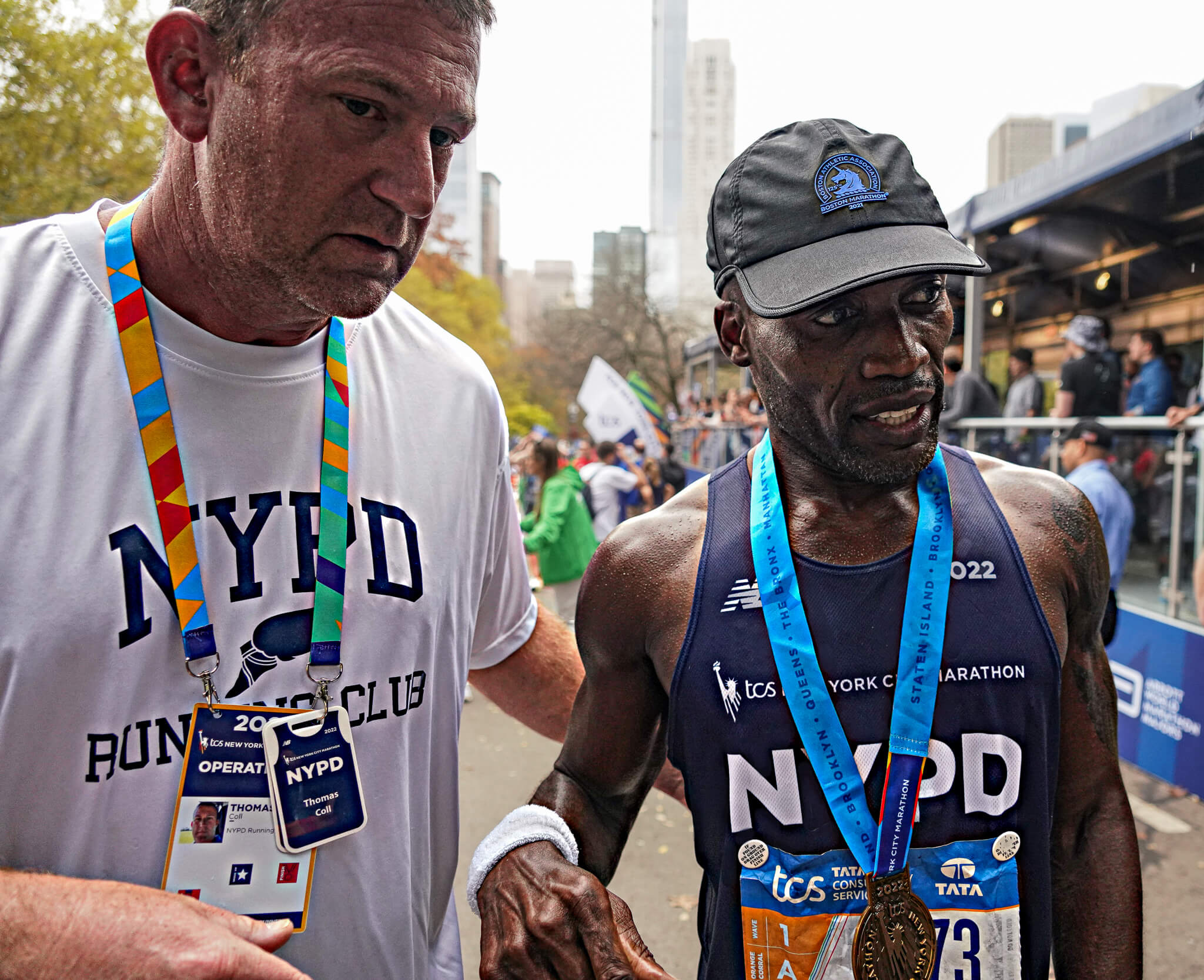 FDNY, NYPD talk friendly competition for Mayor’s Cup during TCS New York City Marathon 5