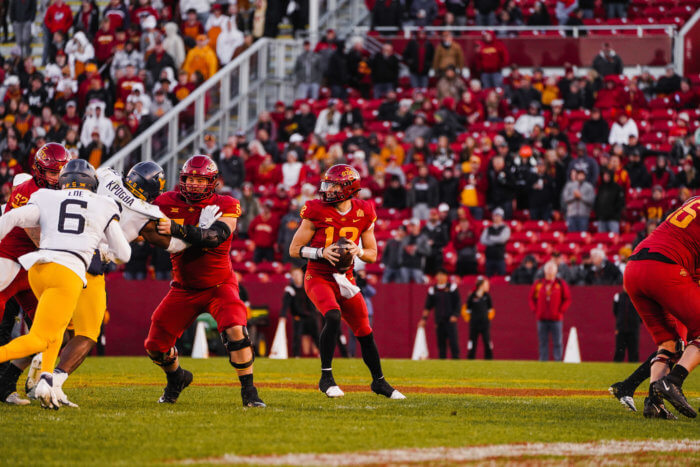 Iowa State quarterback Hunter Dekkers