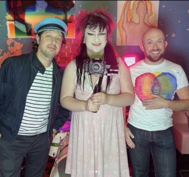 Musician Adam Green, director Dylan Mars Greenburg and musician/artist Jeremy Willis of Willis Willis