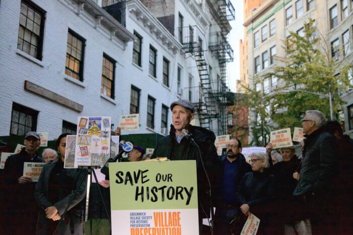 Group speaks out about Greenwich Village building that is slated for demolition