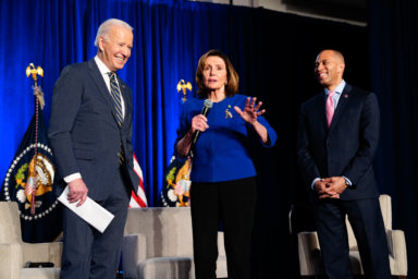 Hakeem Jeffries Nancy Pelosi and Joe Biden