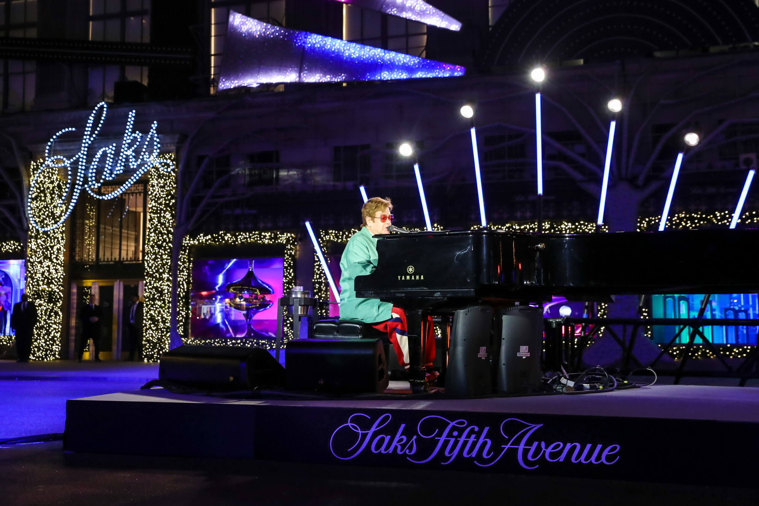 Saks Fifth Avenue window unveiling and light show