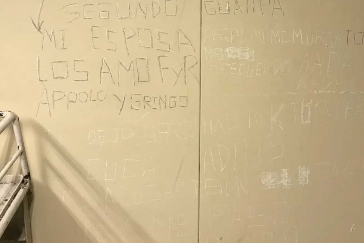 A suicide note left on the cell of former Rikers Island detainee, Segundo Guallpa.