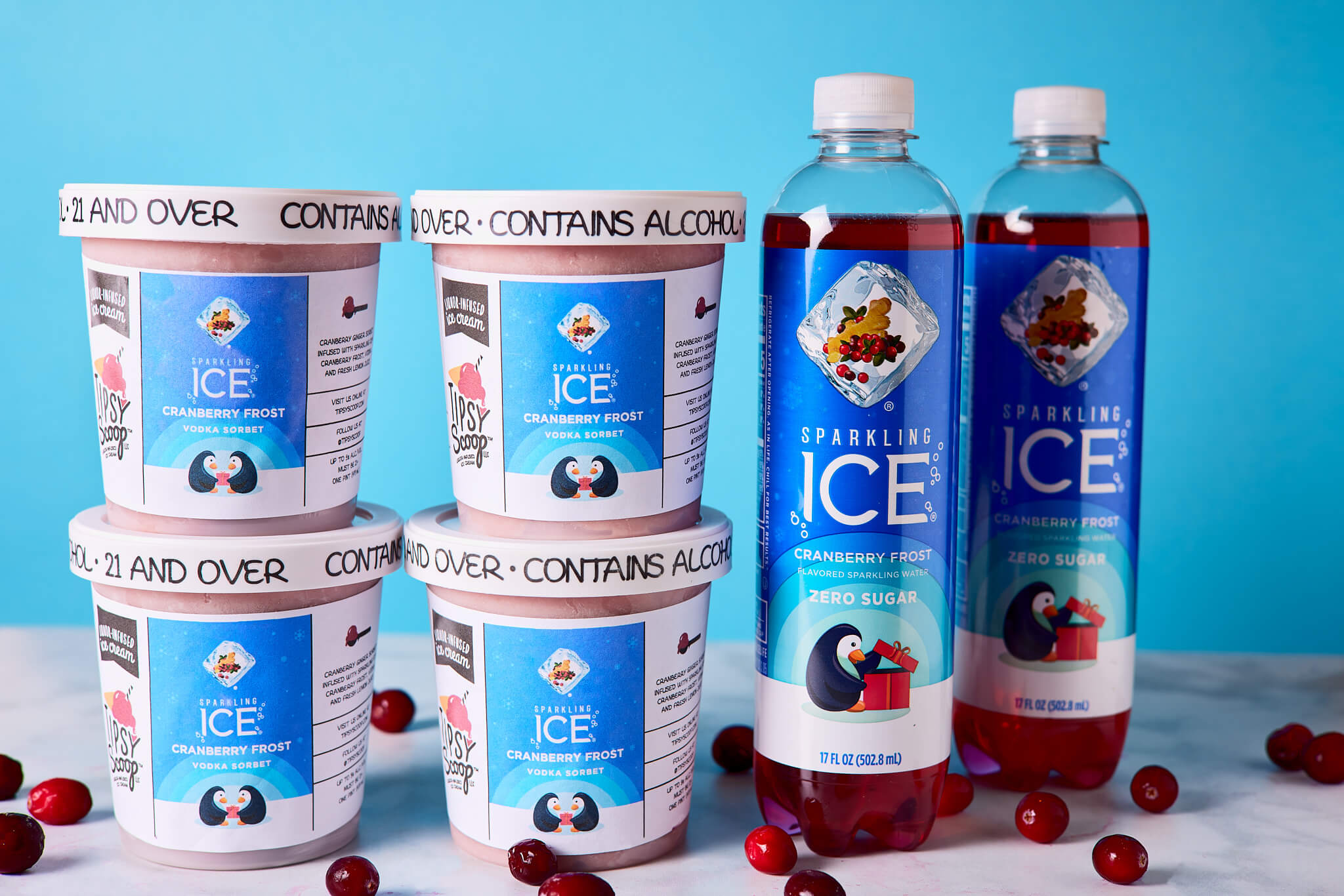 Tipsy Scoop partners with Sparkling Ice to create limited edition boozy