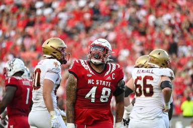 N.C. State defensive lineman Corey Durden