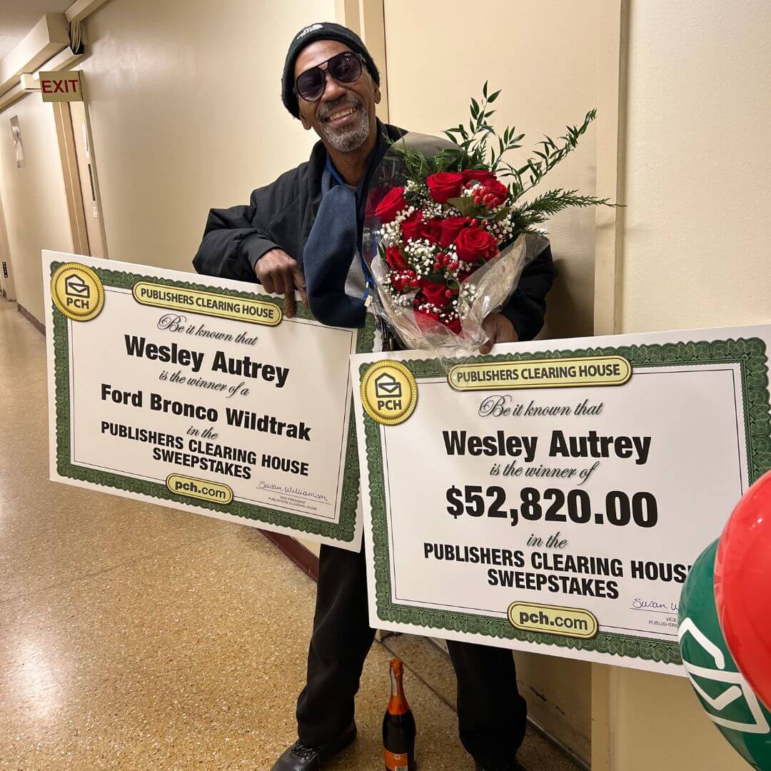 Wesley Autrey, the winner of the Publishers Clearing House prize.