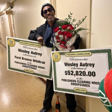 Wesley Autrey, the winner of the Publishers Clearing House prize.