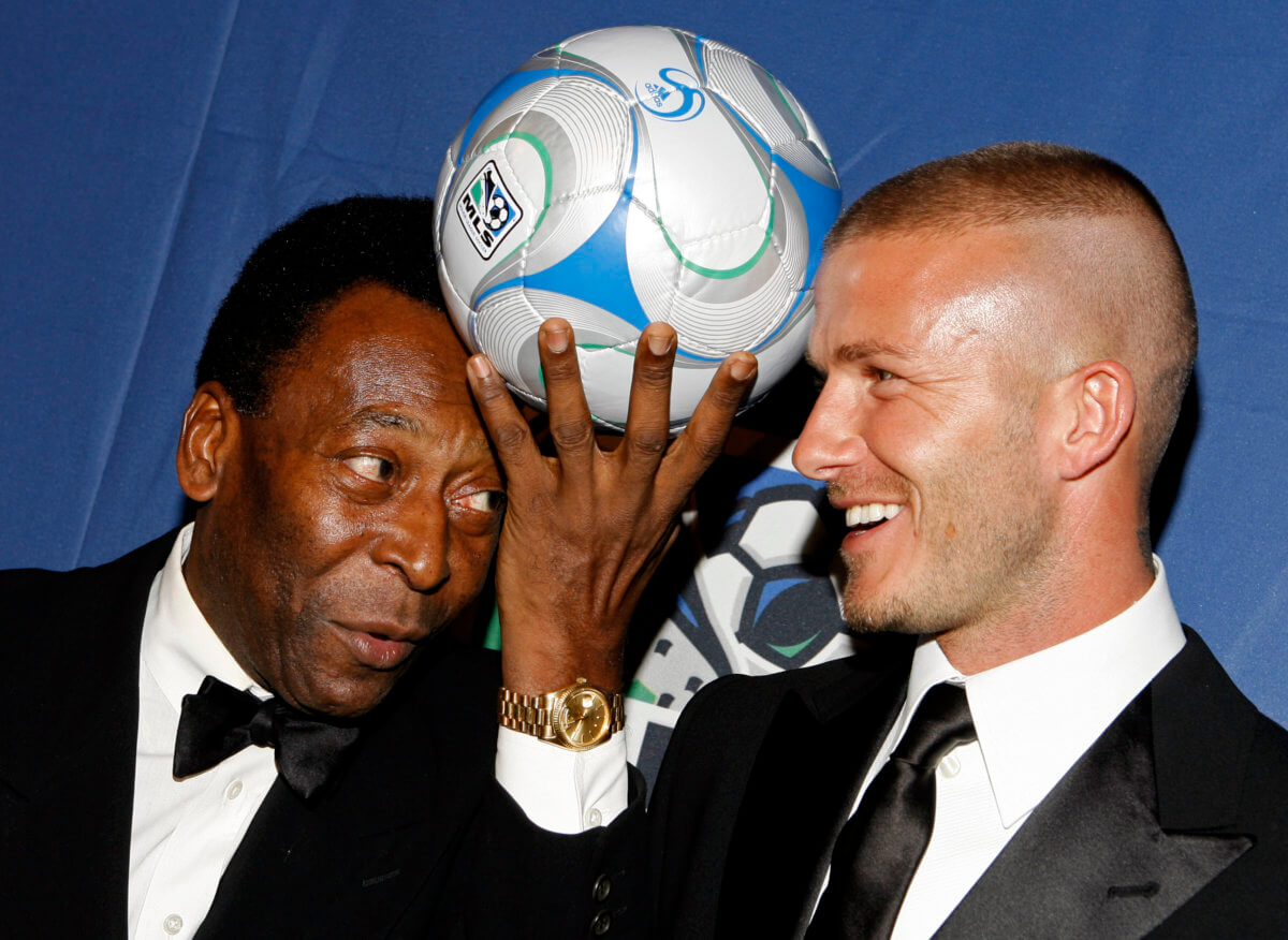 Pelé and David Beckham