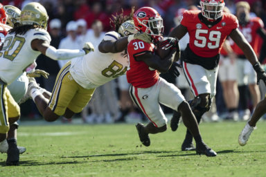 Georgia is number one in the college football playoff