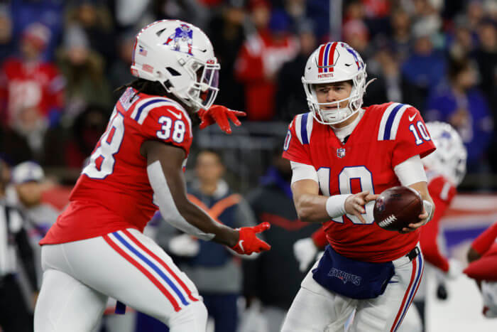 New England Patriots and Rhamondre Stevenson take on the Bills