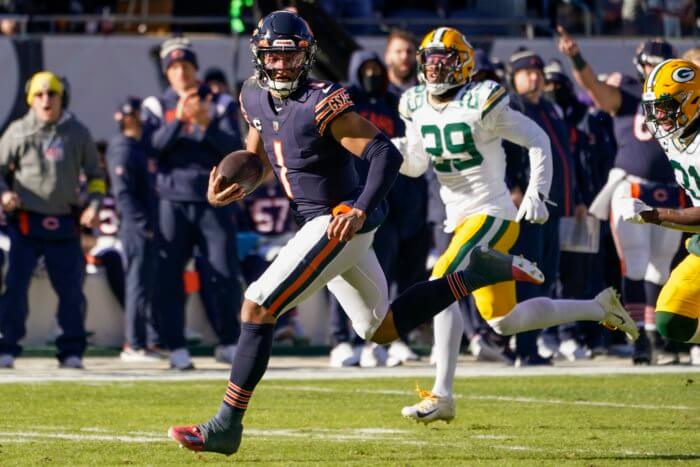 Justin Fields and the Bears take on the Bills on Saturday