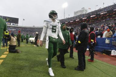 New York Jets quarterback Mike White.