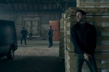 This image released by Amazon Prime Video shows John Krasinski in a scene from "Tom Clancy's Jack Ryan."