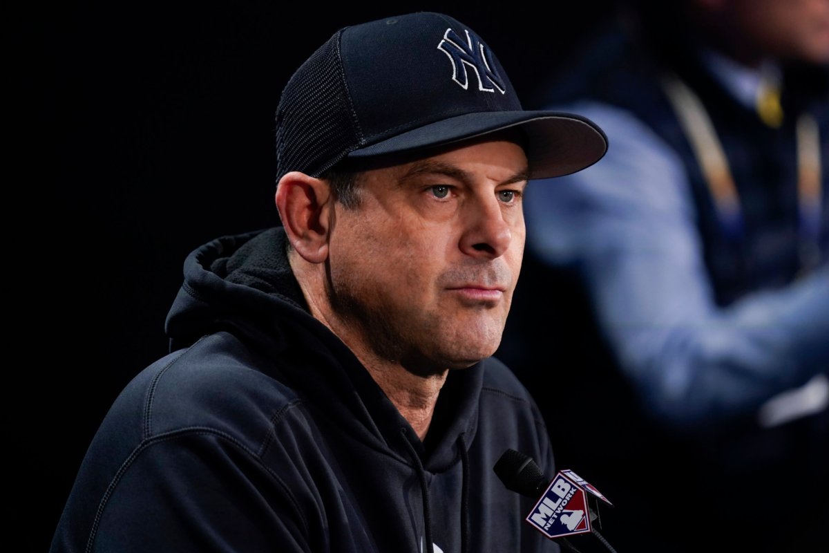Yankees manager Aaron Boone