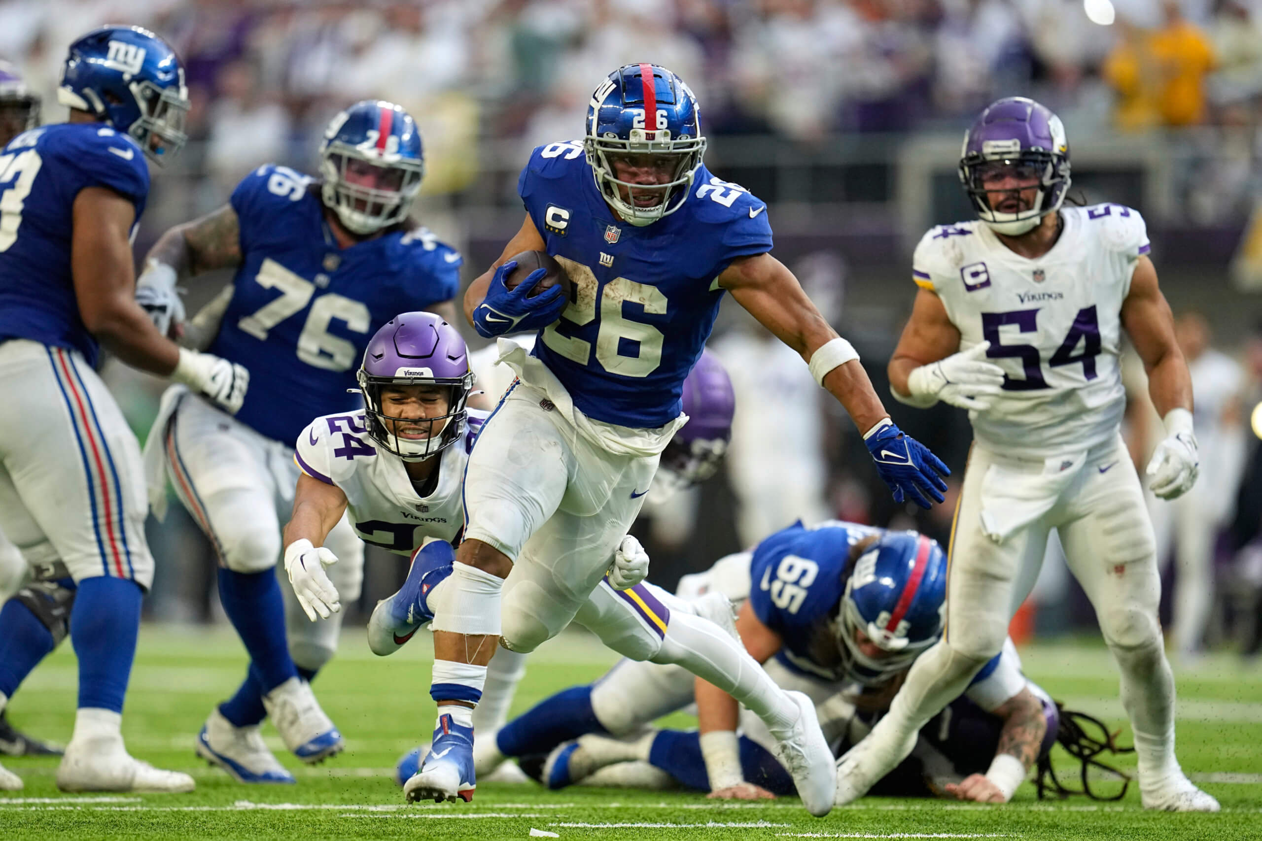 Saquon Barkley injury: Latest on Giants star's ankle after Week 2 win vs. Cardinals 2 Giants Saquon Barkley looks for revenge on wild card weekend